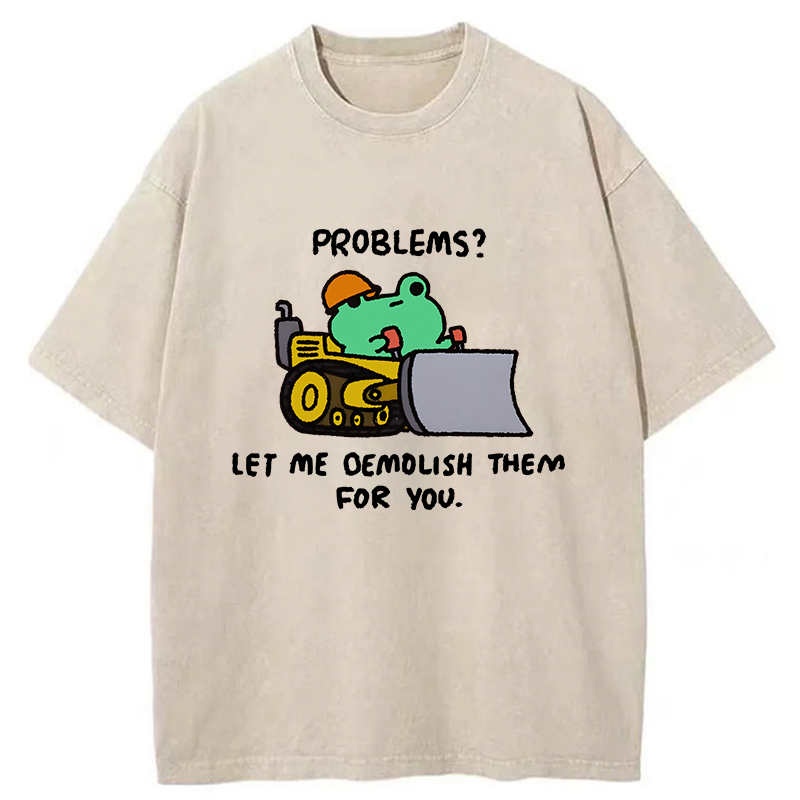 Tokyo-Tiger Help You Solve The Problem Washed T-Shirt