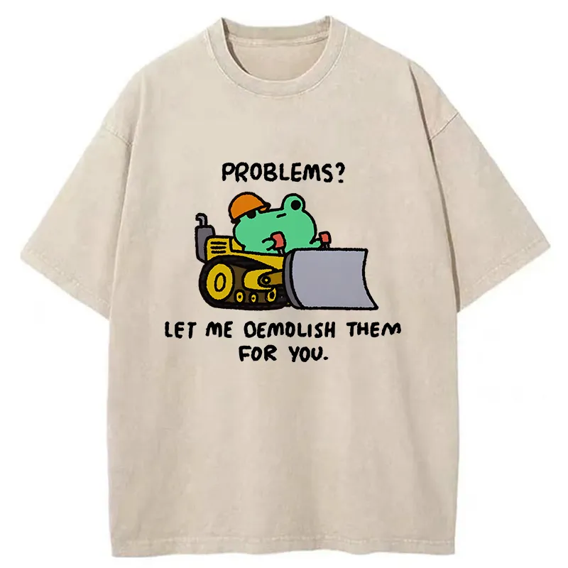 Tokyo-Tiger Help You Solve The Problem Washed T-Shirt