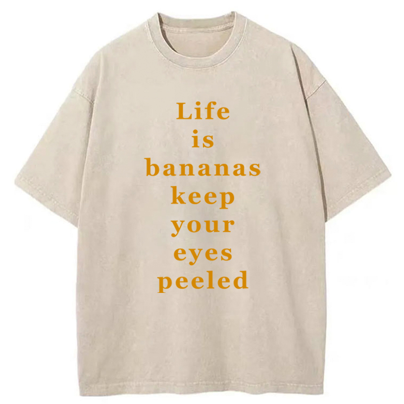 Tokyo-Tiger Life Is Bananas Washed T-Shirt