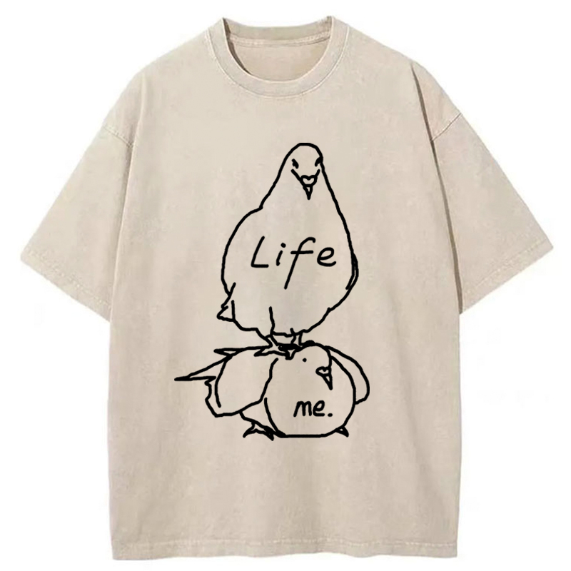 Tokyo-Tiger Life Is A Burden Washed T-Shirt