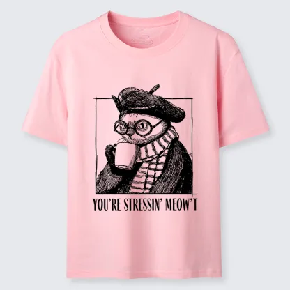 Tokyo-Tiger Cat Café：Sip, Don’t Stress Classic T-Shirt