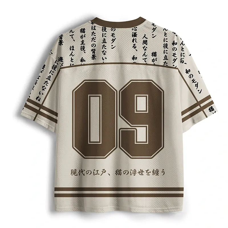 Tokyo-Tiger Samurai Cats Assemble Mesh Jersey