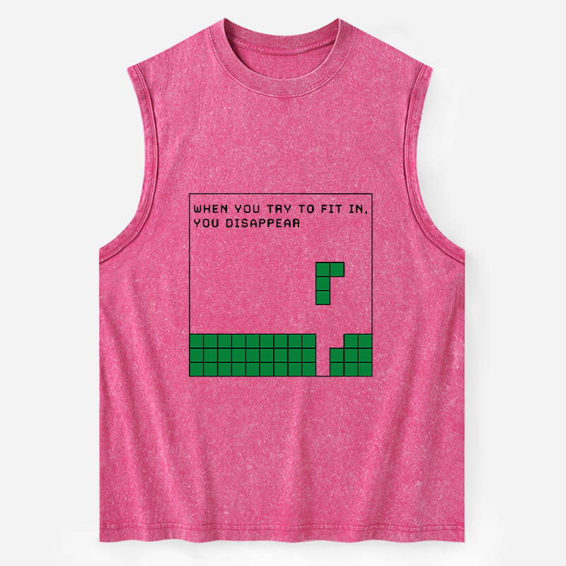 Tokyo-Tiger Be Your Unique Self Washed Tank