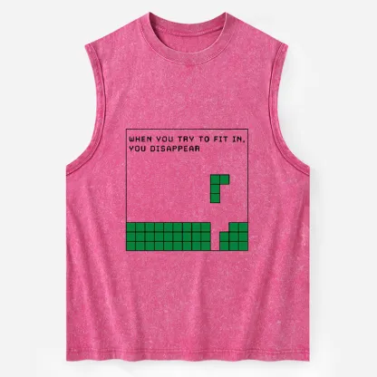 Tokyo-Tiger Be Your Unique Self Washed Tank