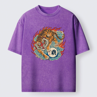 Tokyo-Tiger Tiger Of The Burning Sky Washed T-Shirt