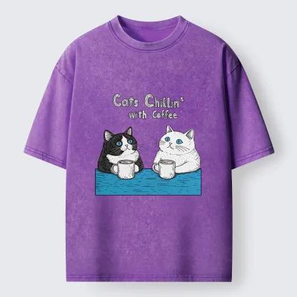 Tokyo-Tiger Leisure Time Washed T-Shirt