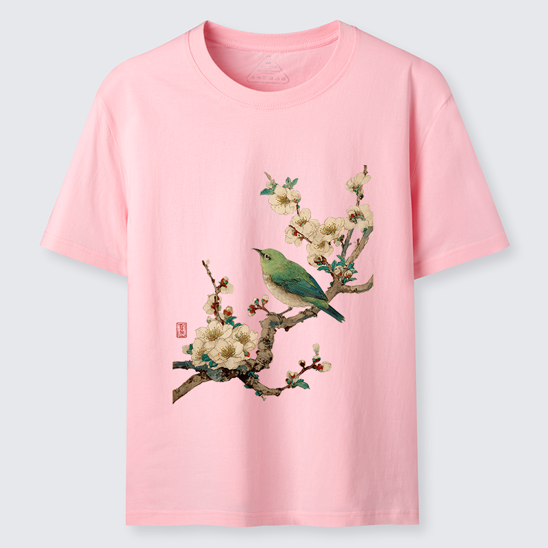 Tokyo-Tiger Perched In Bloom Classic T-Shirt