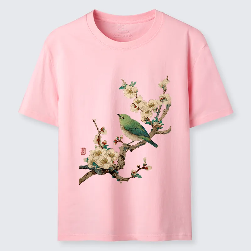 Tokyo-Tiger Perched In Bloom Classic T-Shirt
