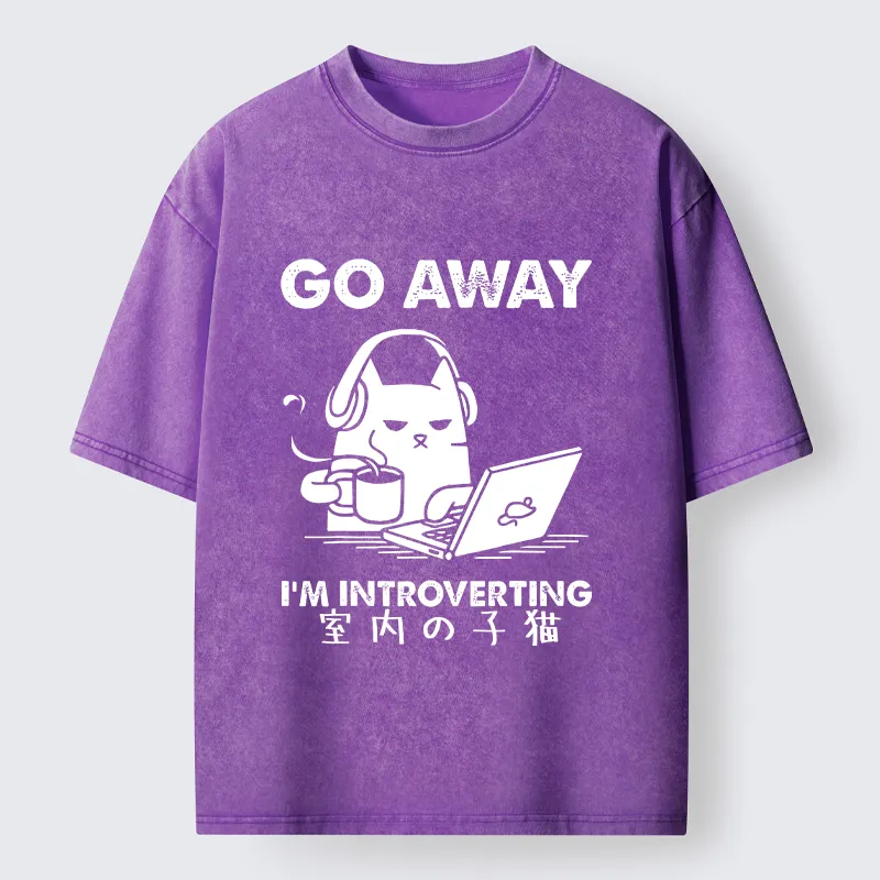 Tokyo-Tiger Introverted Kitten Washed T-Shirt