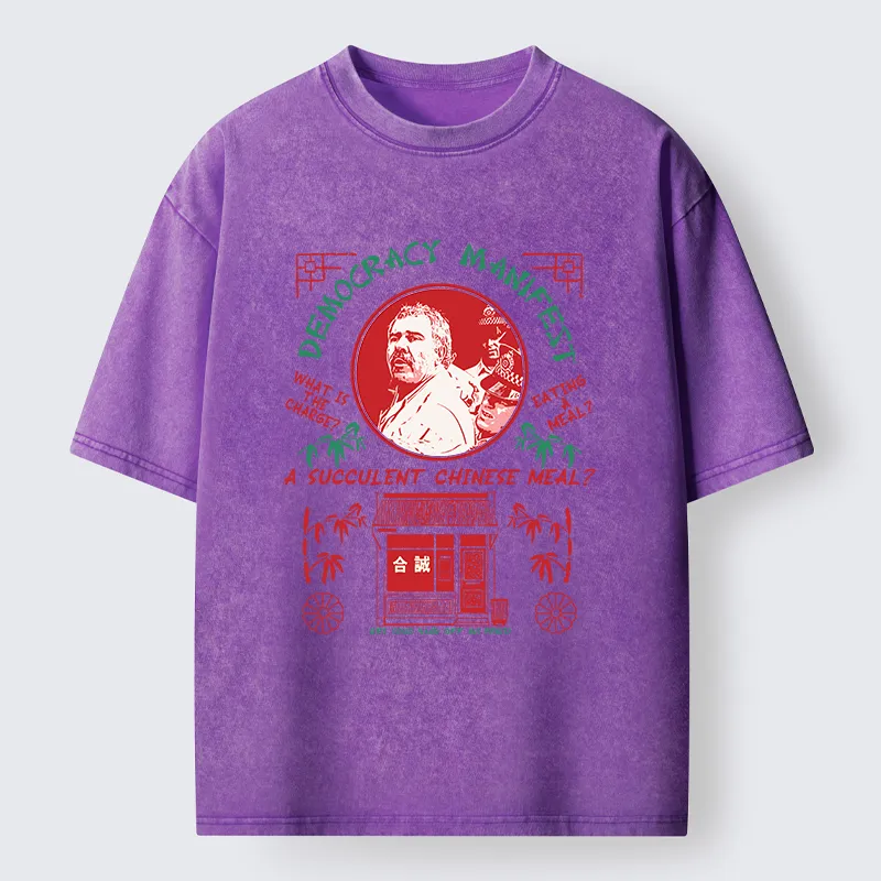 Tokyo-Tiger Succulent Chinese Meal Washed T-Shirt