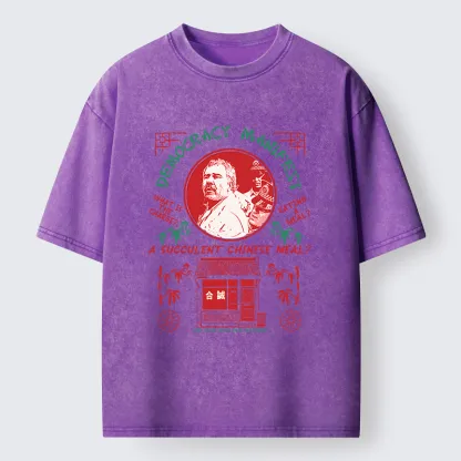 Tokyo-Tiger Succulent Chinese Meal Washed T-Shirt