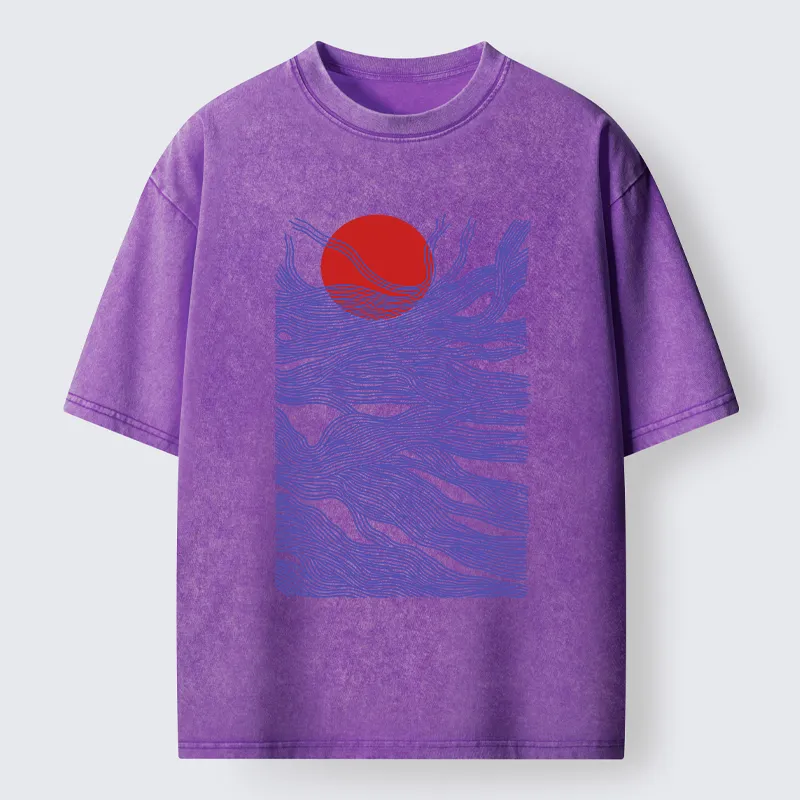 Tokyo-Tiger Branches And The Sun Washed T-Shirt
