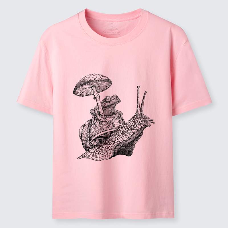 Tokyo-Tiger Snail Is Carrying A Frog On Its Back Classic T-Shirt