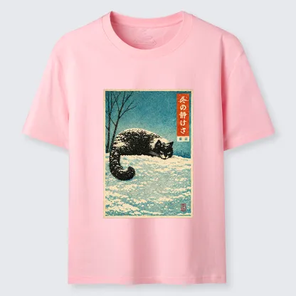Tokyo-Tiger A Cat In Winter Silence Classic T-Shirt
