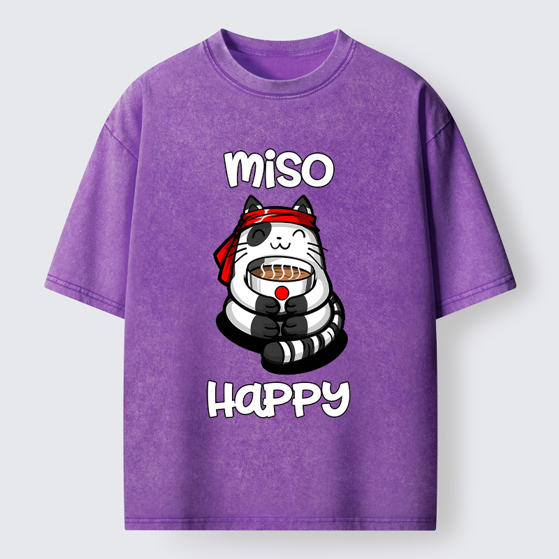Tokyo-Tiger I‘m So Happy Washed T-Shirt
