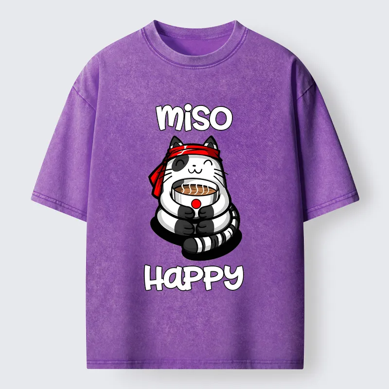 Tokyo-Tiger I‘m So Happy Washed T-Shirt