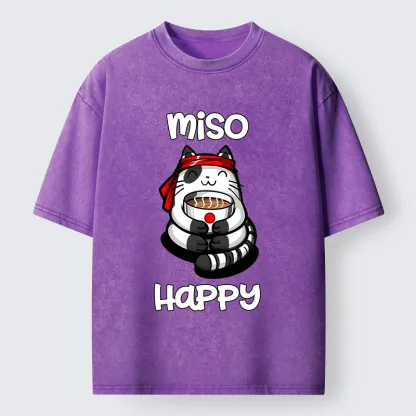 Tokyo-Tiger I‘m So Happy Washed T-Shirt