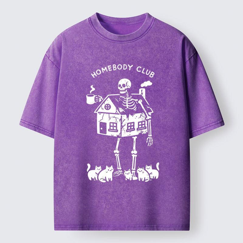 Tokyo-Tiger Life Of A Homebody Washed T-Shirt