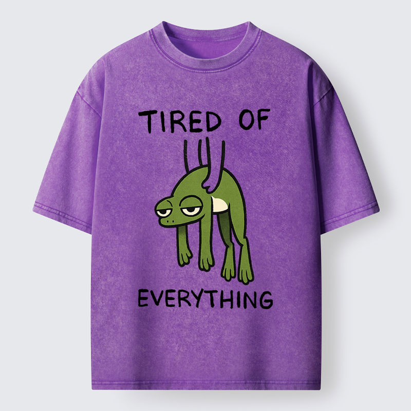 Tokyo-Tiger Tired Frog Washed T-Shirt