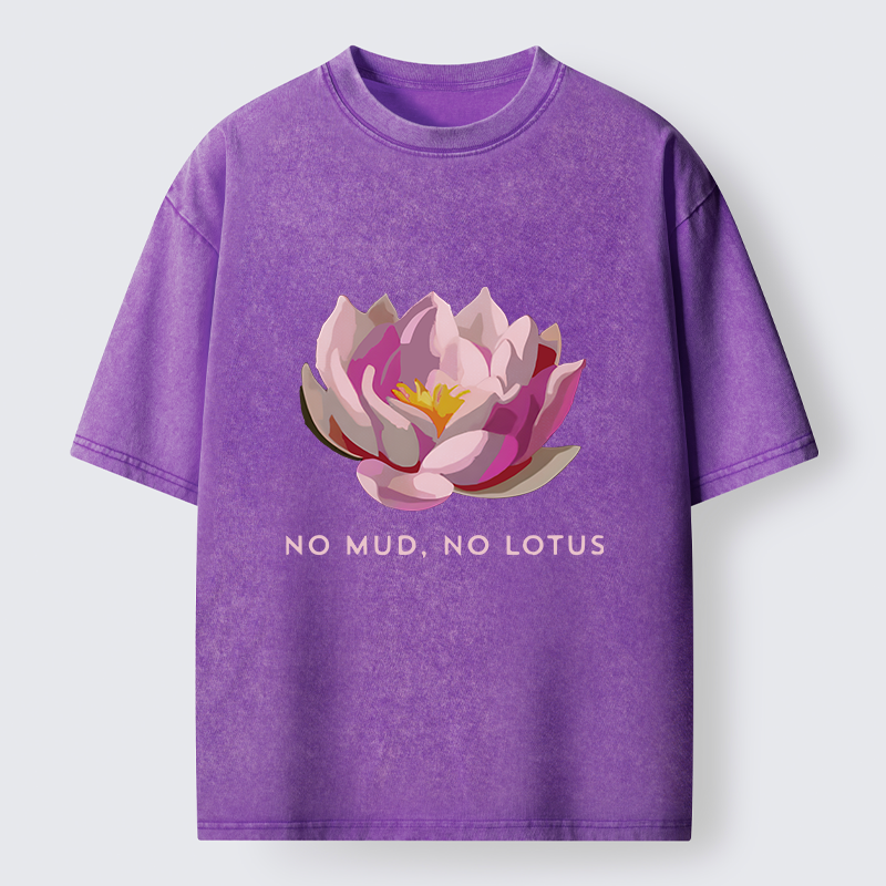 Tokyo-Tiger Zen Lotus Washed T-Shirt