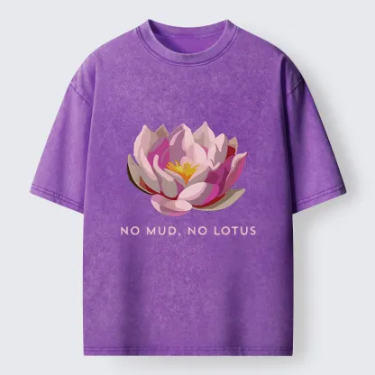 Tokyo-Tiger Zen Lotus Washed T-Shirt