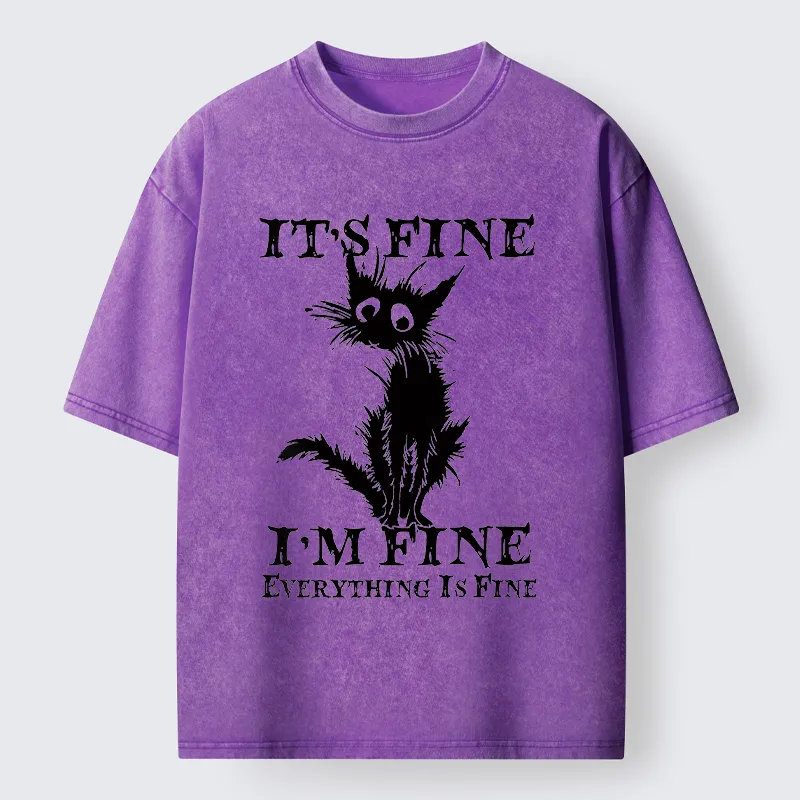 Tokyo-Tiger I'm Actually Not Very Fine Washed T-Shirt