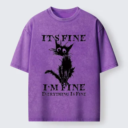 Tokyo-Tiger I'm Actually Not Very Fine Washed T-Shirt