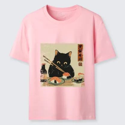 Tokyo-Tiger Meow Sushi Time Classic T-Shirt