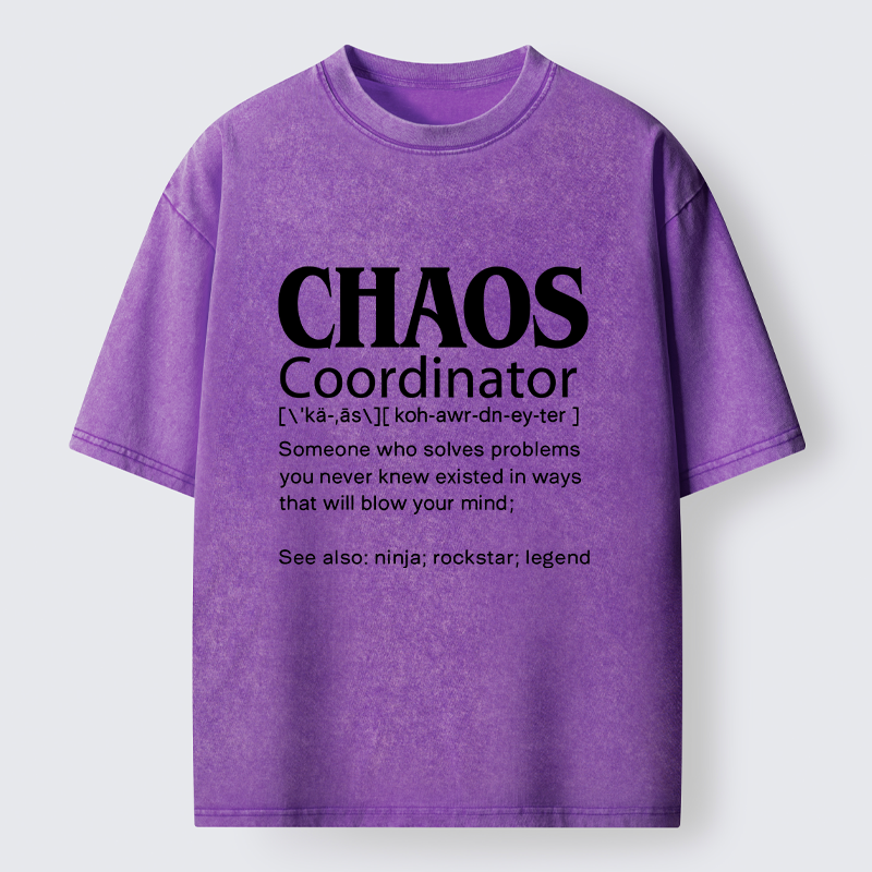 Tokyo-Tiger Chaos Coordinator Washed T-Shirt