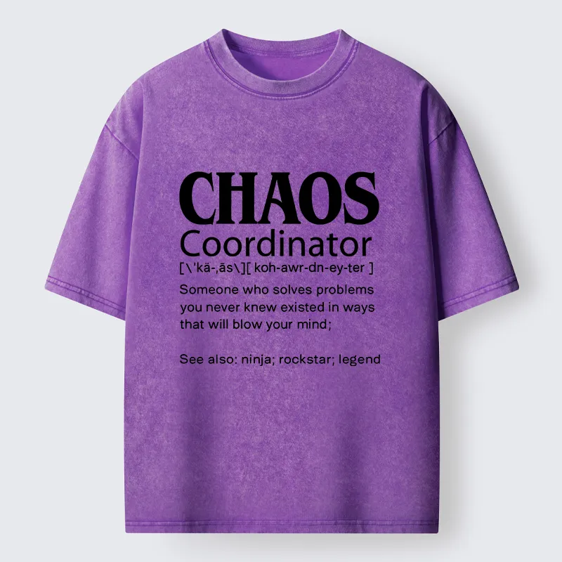 Tokyo-Tiger Chaos Coordinator Washed T-Shirt