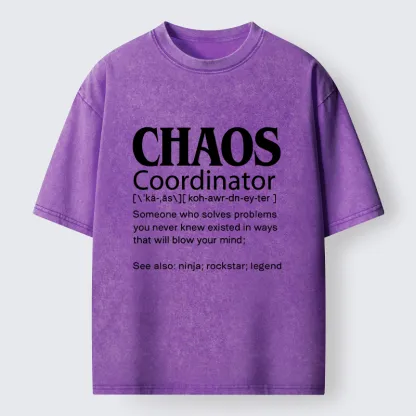 Tokyo-Tiger Chaos Coordinator Washed T-Shirt