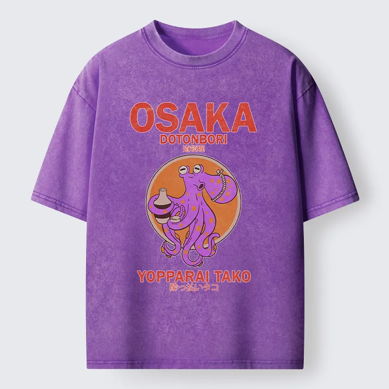 Tokyo-Tiger Osaka Tako Washed T-Shirt