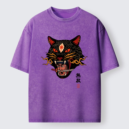 Tokyo-Tiger The Unrivaled Beast Washed T-Shirt