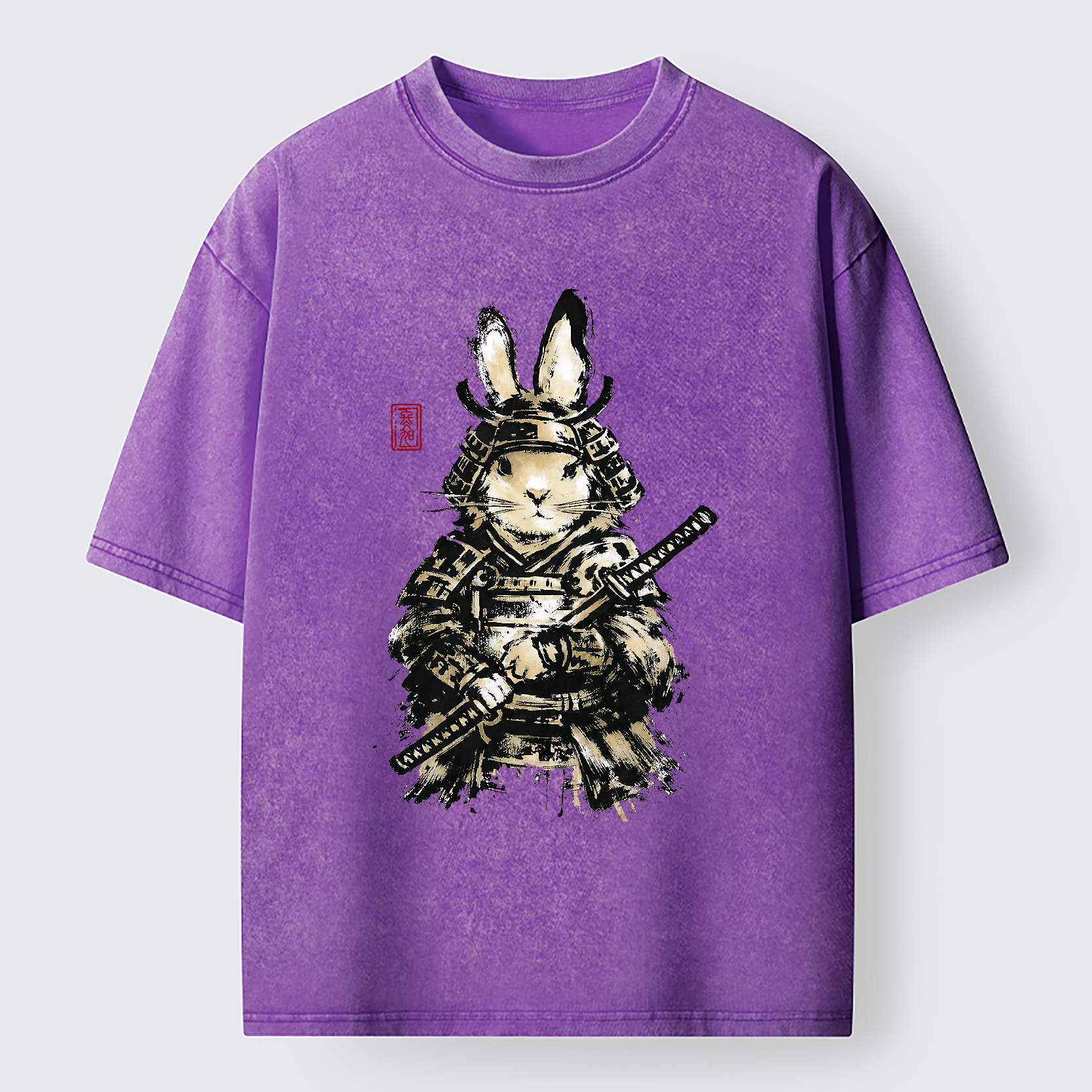 Tokyo-Tiger Samurai Rabbit Washed T-Shirt