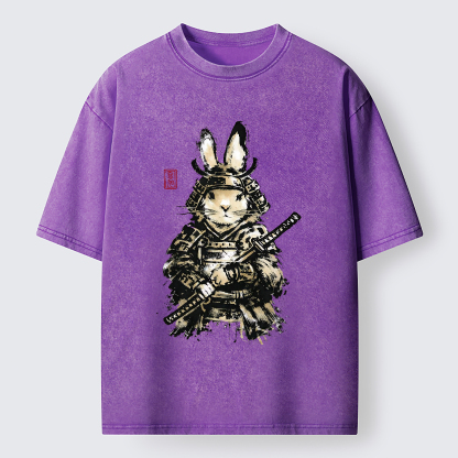 Tokyo-Tiger Samurai Rabbit Washed T-Shirt