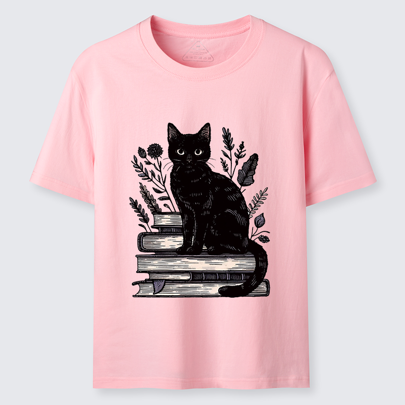 Tokyo-Tiger Books And Cats Classic T-Shirt