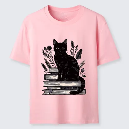 Tokyo-Tiger Books And Cats Classic T-Shirt