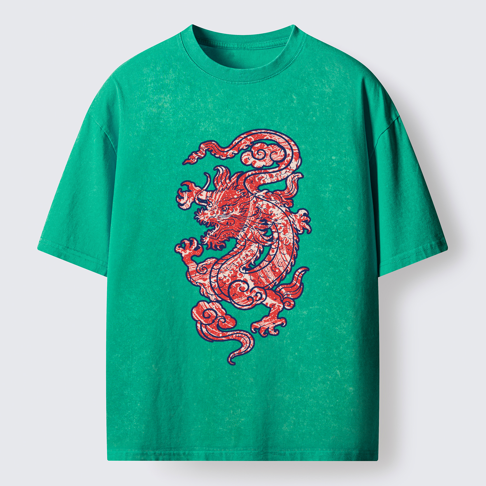 Tokyo-Tiger Crimson Dragon Washed T-Shirt