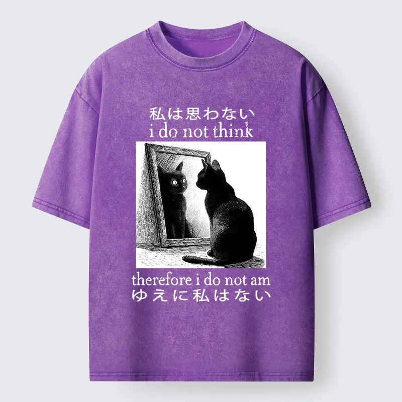 Tokyo-Tiger Therefore I Do Not Am Washed T-Shirt