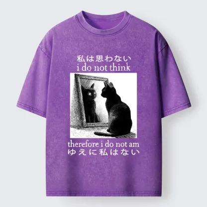 Tokyo-Tiger Therefore I Do Not Am Washed T-Shirt