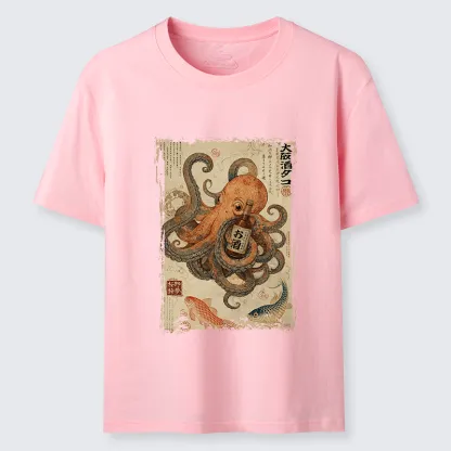 Tokyo-Tiger Osaka Sake & Octopus Classic T-Shirt