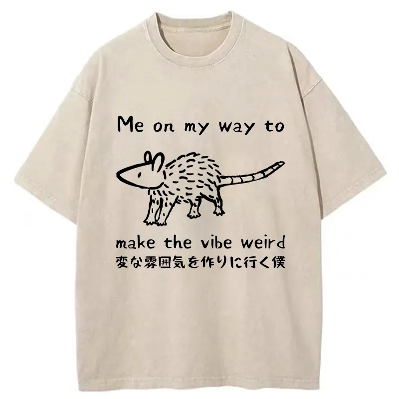 Tokyo-Tiger Making The Vibe Weird Washed T-Shirt Sale