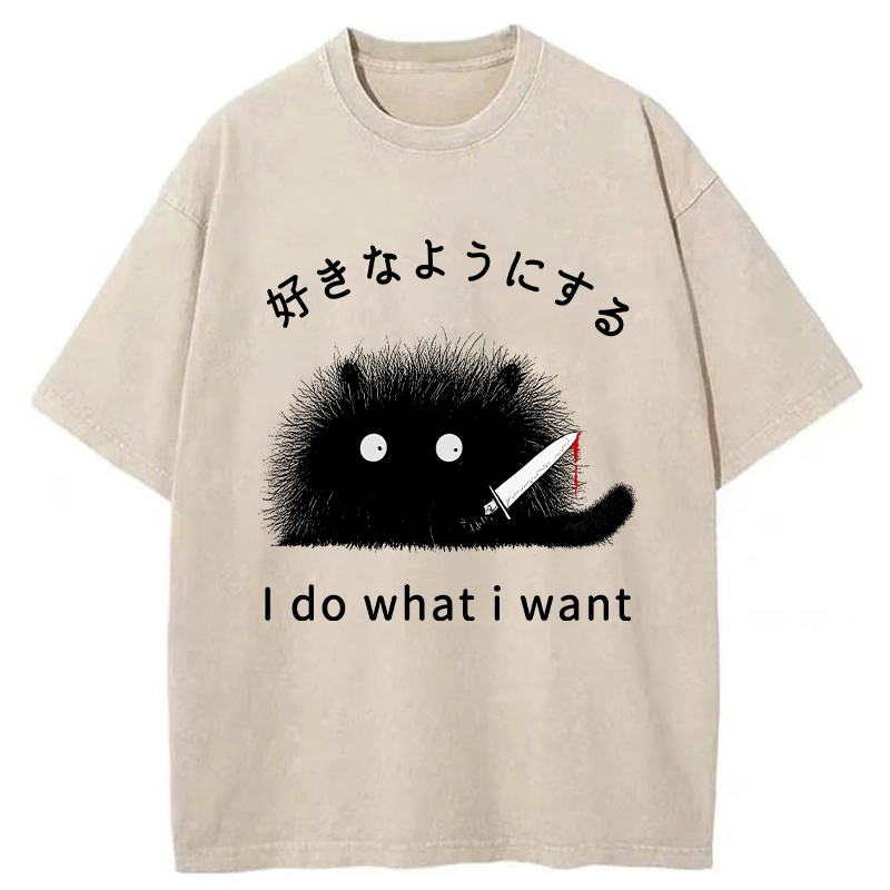 Tokyo-Tiger I Do What I Want Washed T-Shirt