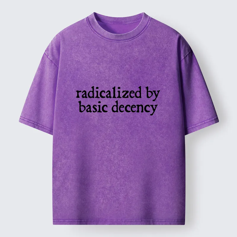 Tokyo-Tiger Radicalized By Basic Decency Washed T-Shirt