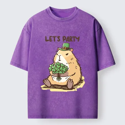 Tokyo-Tiger Mondrian's Cat Washed T-Shirt