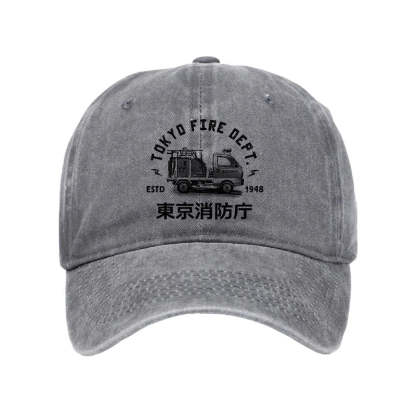 Tokyo-Tiger Tokyo Fire Dept Washed Cap