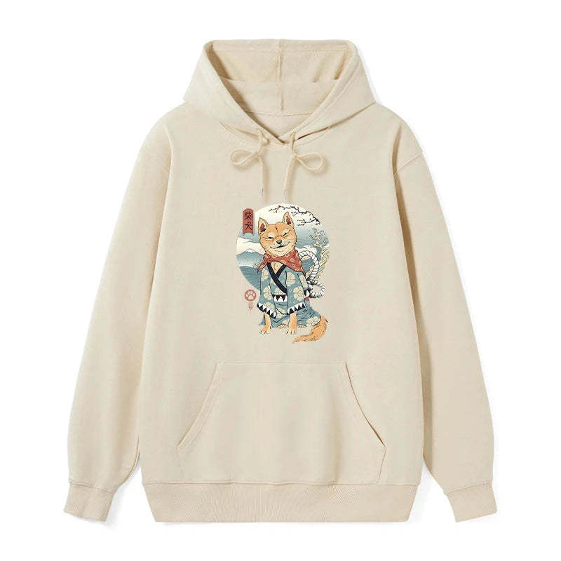 Tokyo-Tiger Samurai Shiba Dog Japanese Classic Hoodie