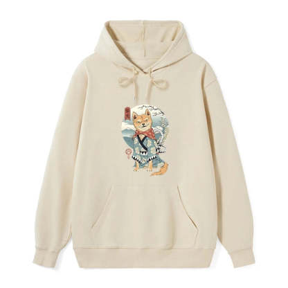 Tokyo-Tiger Samurai Shiba Dog Japanese Classic Hoodie