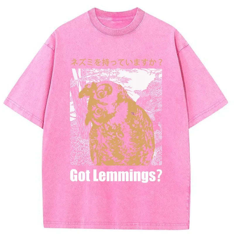Tokyo-Tiger Do You Have Lemmings Japanese Washed T-Shirt