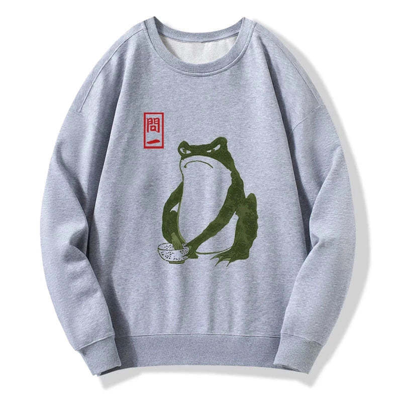 Tokyo-Tiger Woodblock Print Frog Sweatshirt Sale